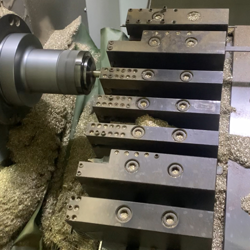 Industrial-grade metal part processing with CNC lathes